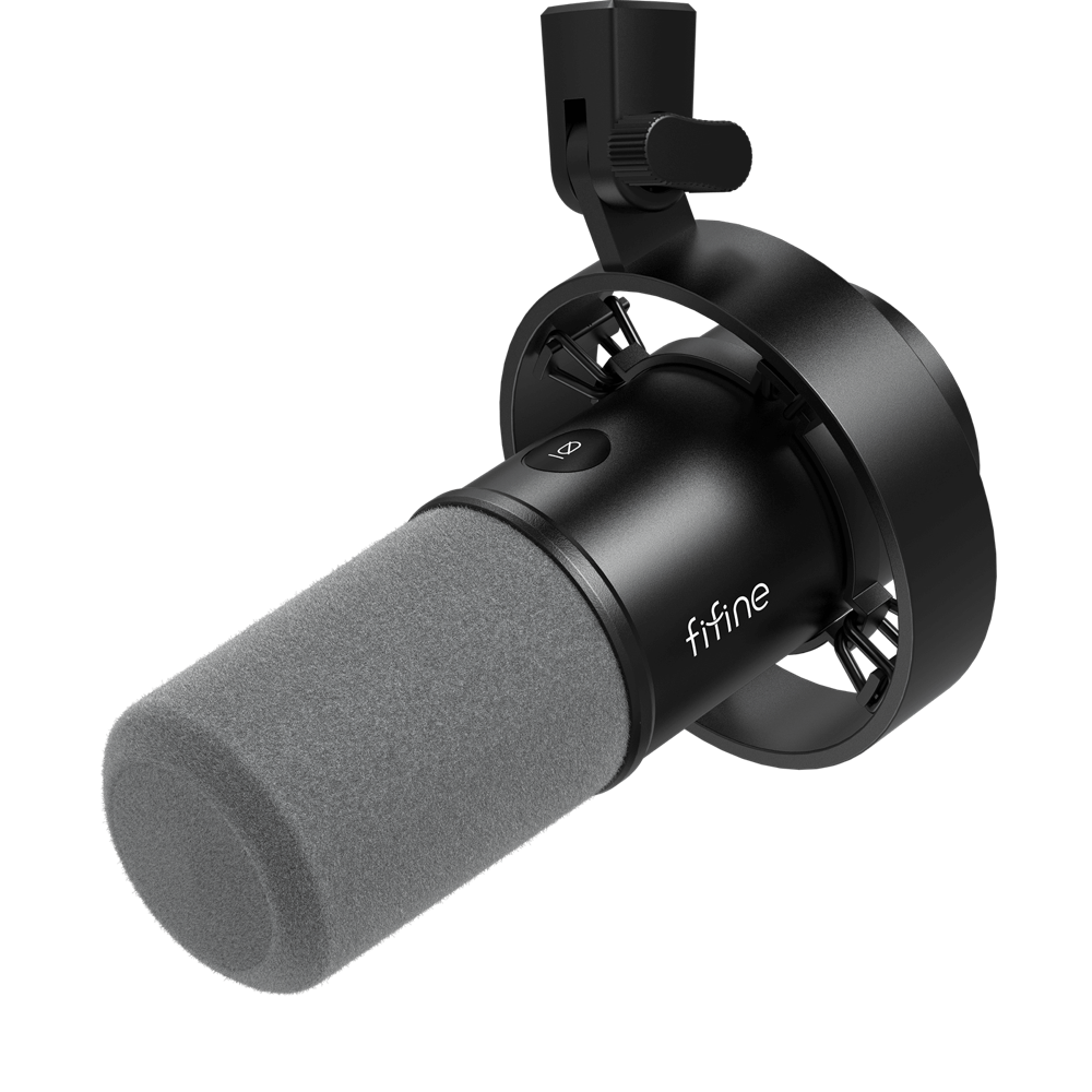 Fifine K688, micrófono dinámico USB y XLR con shock mount integrado